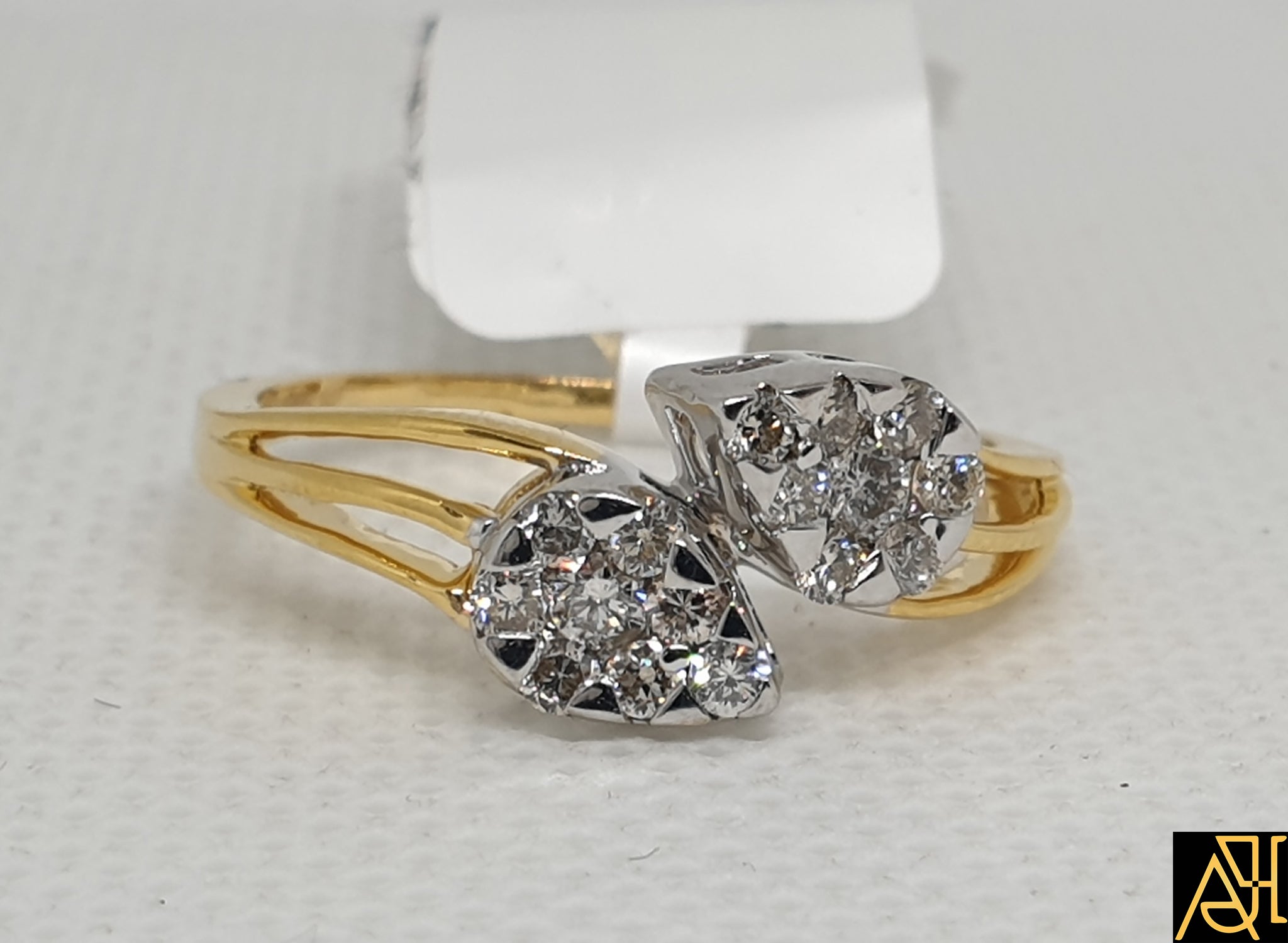 Bezel Set Diamond Twist Ring – www.igorman.com